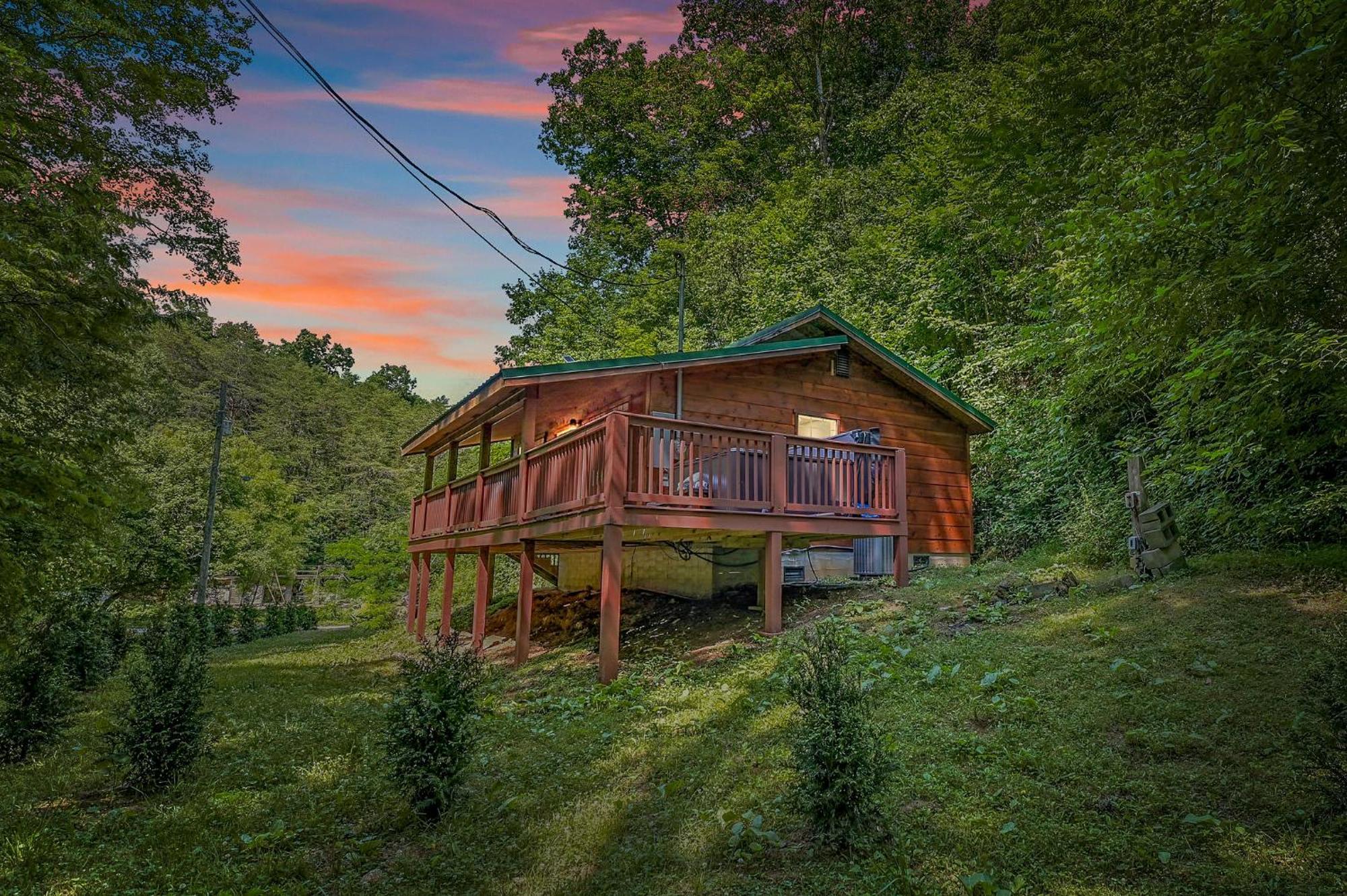 Smoky Mountains Hut Tub Cabin Dog Friendly سيفيرفيل المظهر الخارجي الصورة
